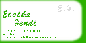 etelka hendl business card